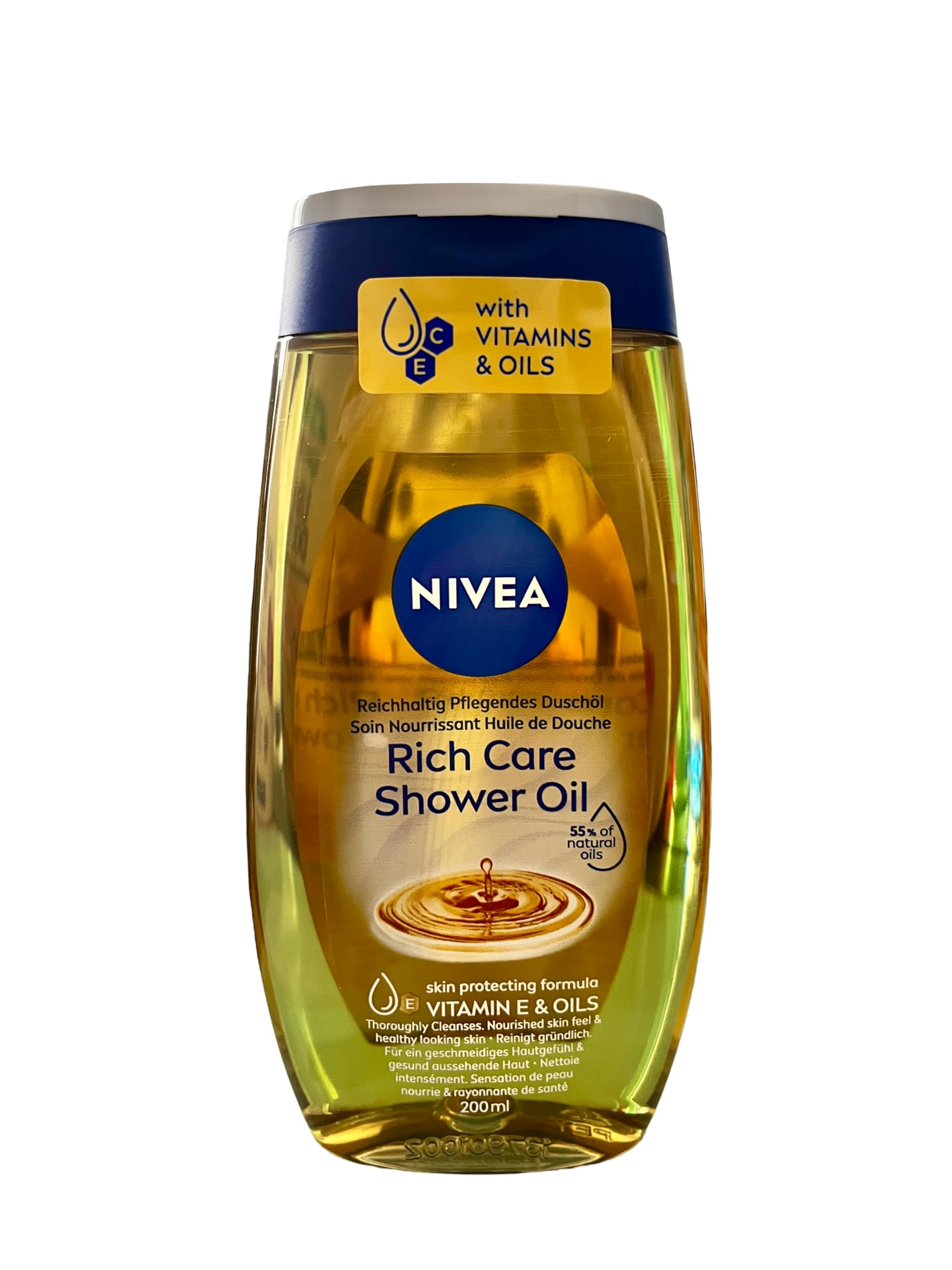 Nivea Shower Oil Natural Oil — Cleansing shower oil, a cheaper alternative to L'Occitane Cleansing And Softening…