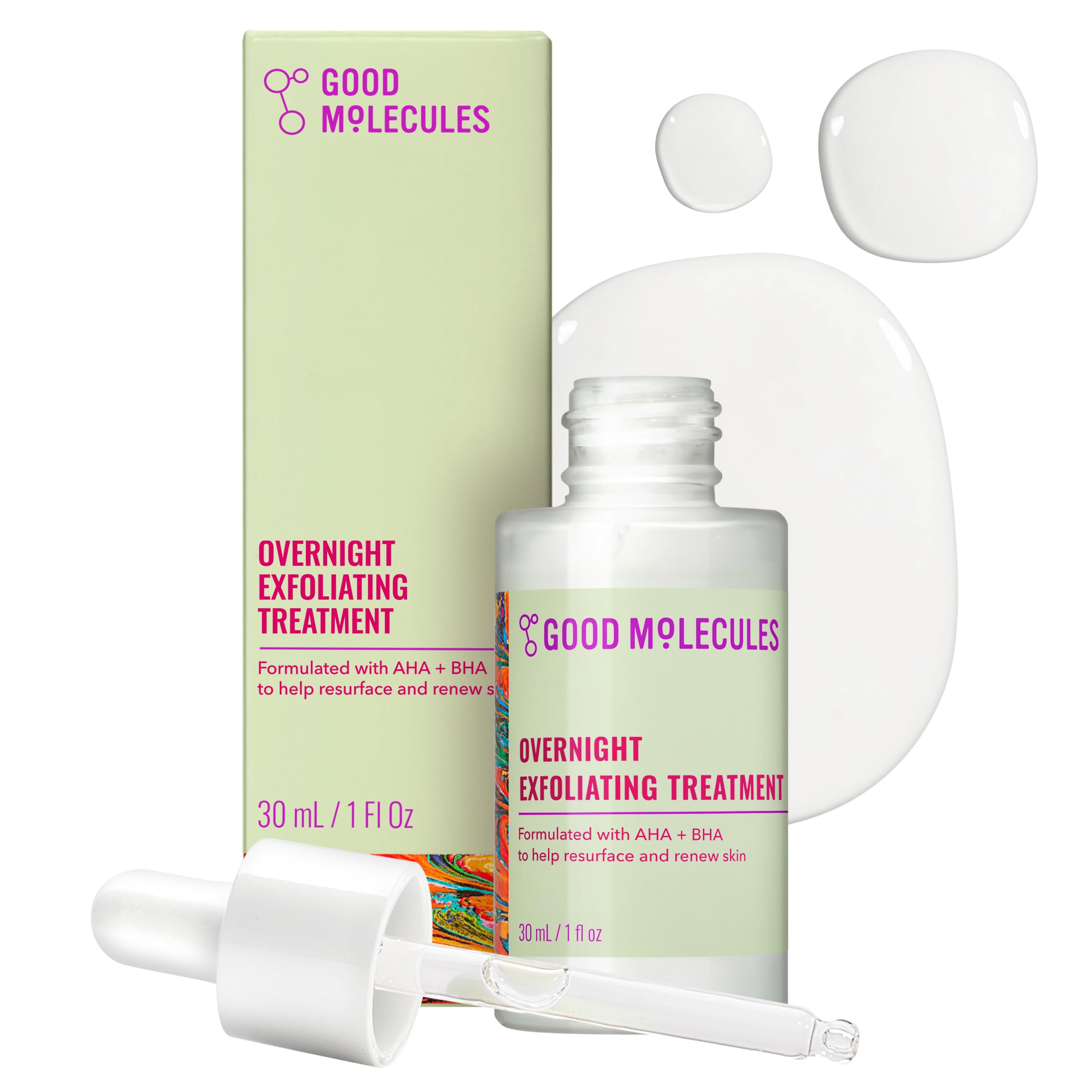 Good Molecules Overnight Exfoliating Treatment — Ingrown-hair exfoliant, a cheaper alternative to First Aid Beauty…