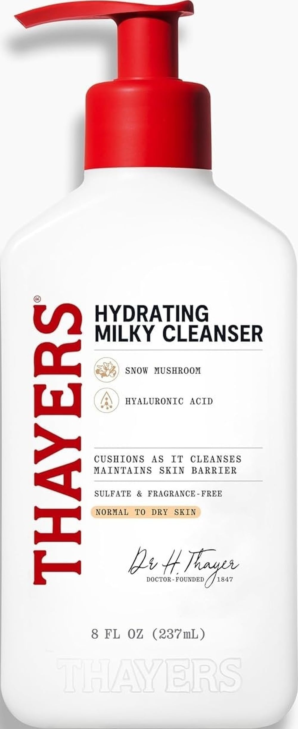 Thayers Milky Face Cleanser — Hydrating milky cleanser, a cheaper alternative to Luxury milky cleansers